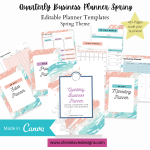 Quarterly Business Planner Spring Theme
