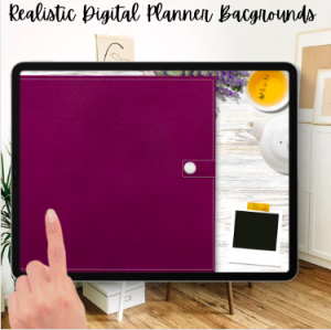 6 Realistic Digital Planner Backgrounds