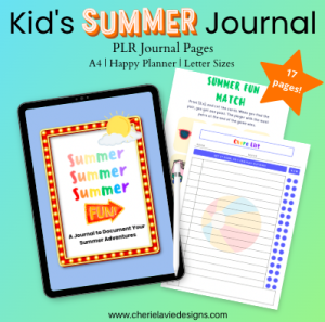 Children's Summer Journal - 17 Pages
