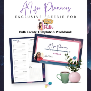 Do it With Faith Exclusive: AI for Planners Workbook